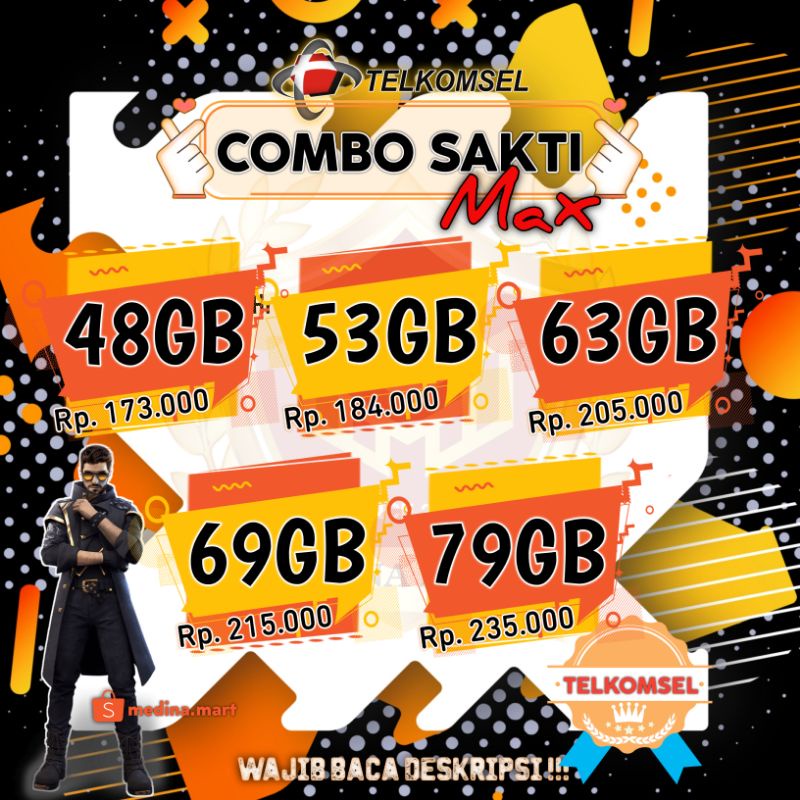 INJECT ISI ULANG KUOTA DATA TELKOMSEL COMBO SAKTI MAX MURAH