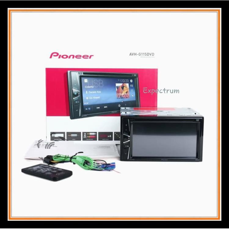 PIONEER AVH-G115DVD TAPE MOBIL AVH G115 DVD DOUBLE DIN HEAD UNIT AUDIO KODE 1244