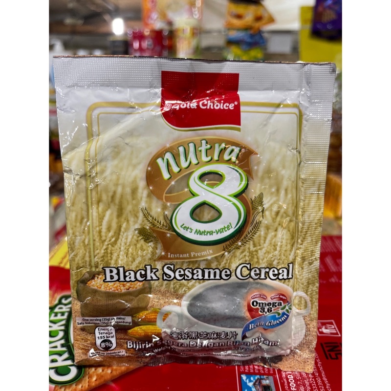 

ECER 1SASET SEREAL NUTRA 8 BLACK SESAME SEREAL DENGAN WIJEN HITAM MALAYSIA