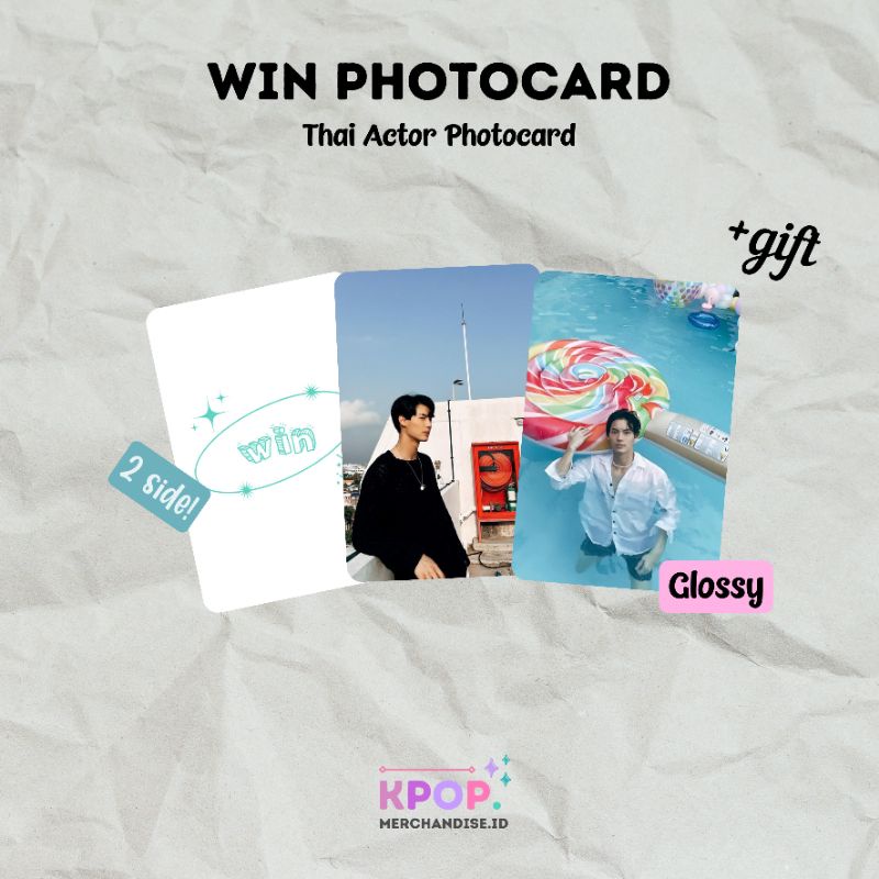 WIN METAWIN PHOTOCARD THAI ACTOR RAIKANTOPENI