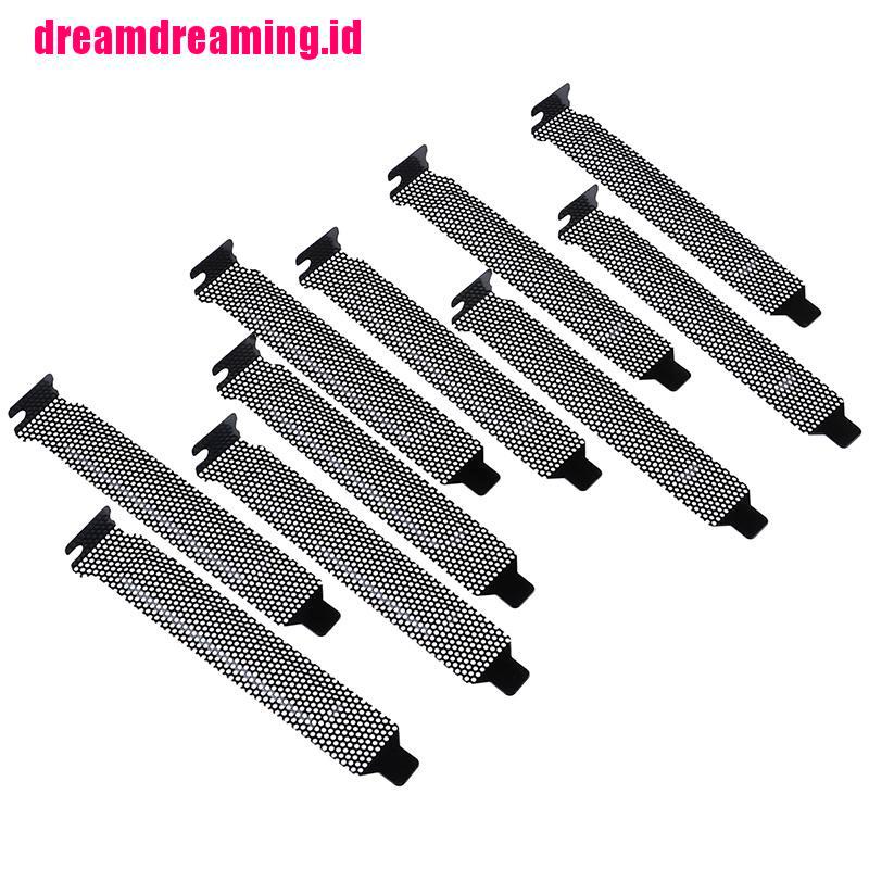 (dreamdreaming.id) 10pcs cover slot PCI filter Debu Warna Hitam Untuk Kamera