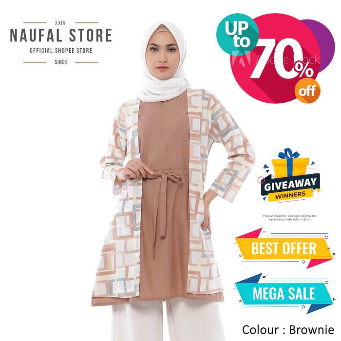 AMIRA TUNIK / ATASAN WANITA / TUNIK WANITA / TUNIK MURAH / TUNIK MUSLIM / TUNIK LENGAN PANJANG ORI