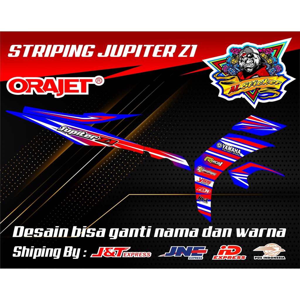 Striping Jupiter Z1 Custom Road Race Model Terbaruu