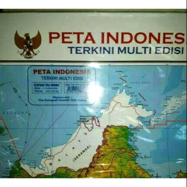PETA INDONESIA LIPAT TERKINI MULTI EDISI