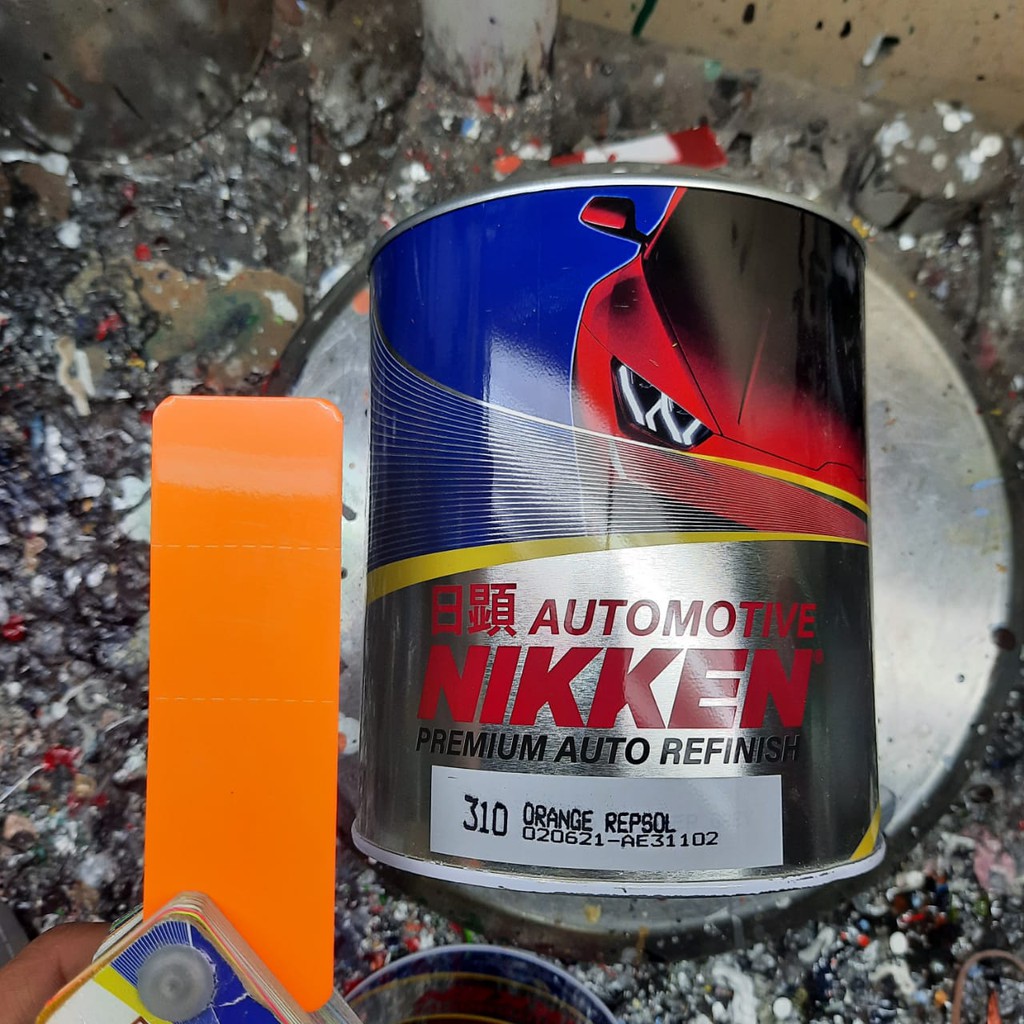 Thebettles Cat Orange Repsol/ Repsol Orange Nikken Solid - Cat Mobil Kayu Besi Duco