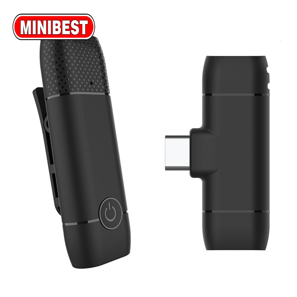 [MB] Wireless Lavalier Microphone Mini Mic for Android Phone Lightning &amp; Type-C