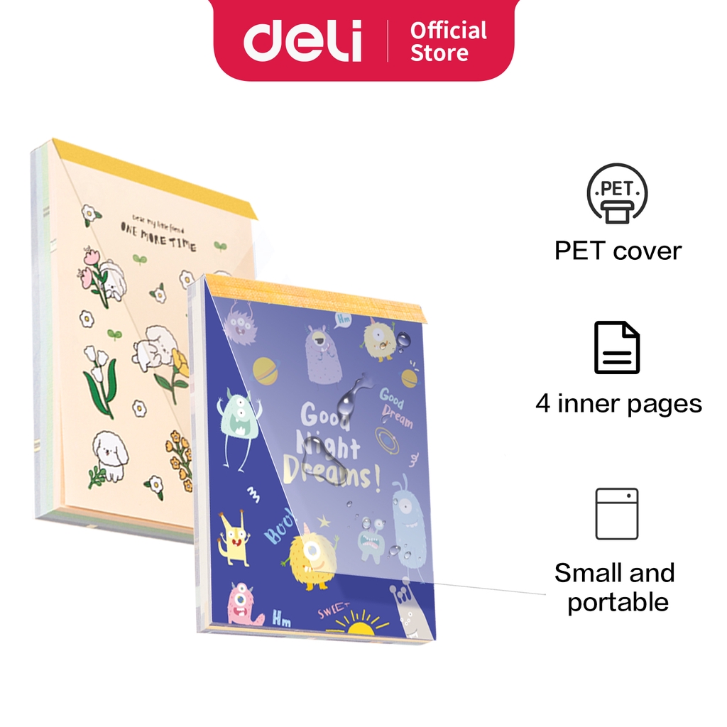 

Deli Memo Pad Buku Memo 100 Lembar Sampul PET 21718 21720