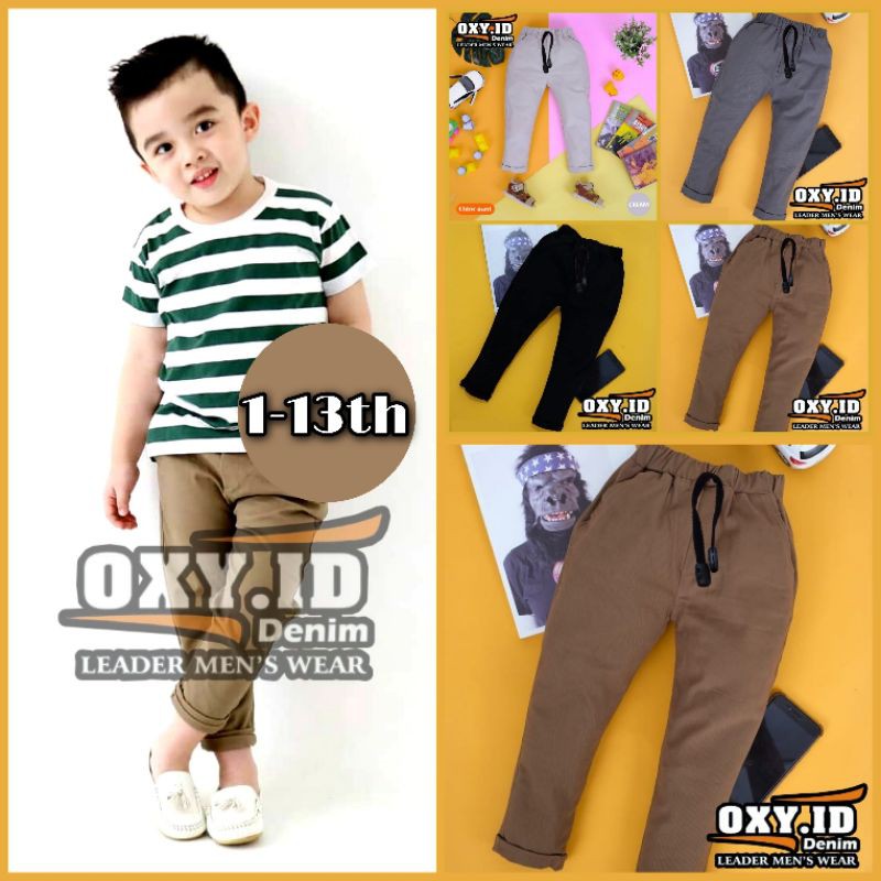 Celana Chino Anak Panjang Usia 1-13 Tahun Cewe Cowo Unisex