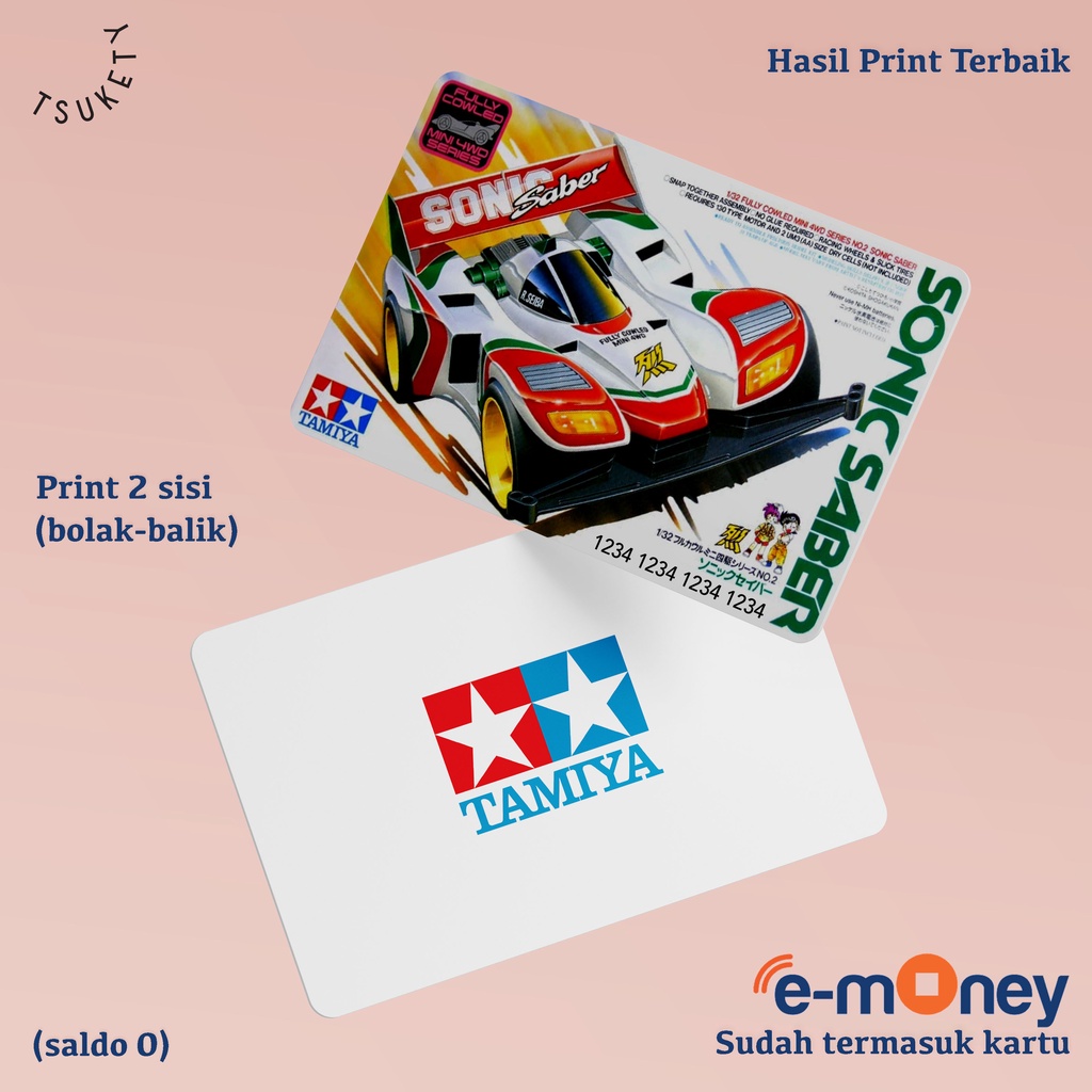 kartu emoney flazz tamiya magnum saber sonic saber japan cup