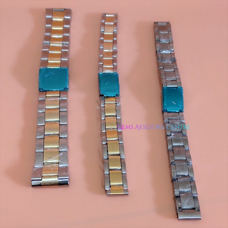 tali strap rantai jam tangan arloji model rolex bahan stainless steel