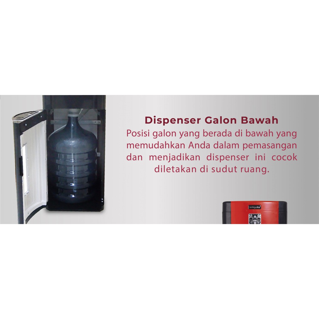 (PENGIRIMAN KHUSUS JNT/DLL) Dispenser Galon Bawah Miyako WDP200 / Dispenser Tinggi