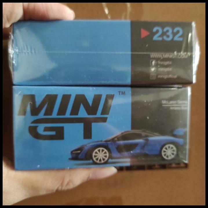 Mini Gt 232 Mclaren Senna Antares Blue