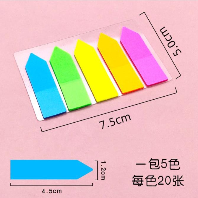 

Sticky notes bentuk pensil memo post pencil - 5 warna arrow