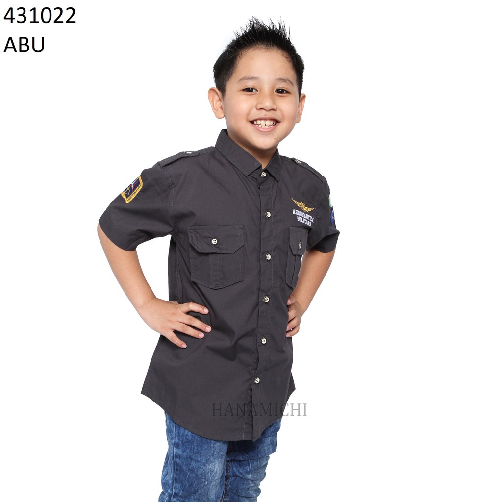 Hanamichi 431022 Baju Kemeja Anak Lengan Pendek