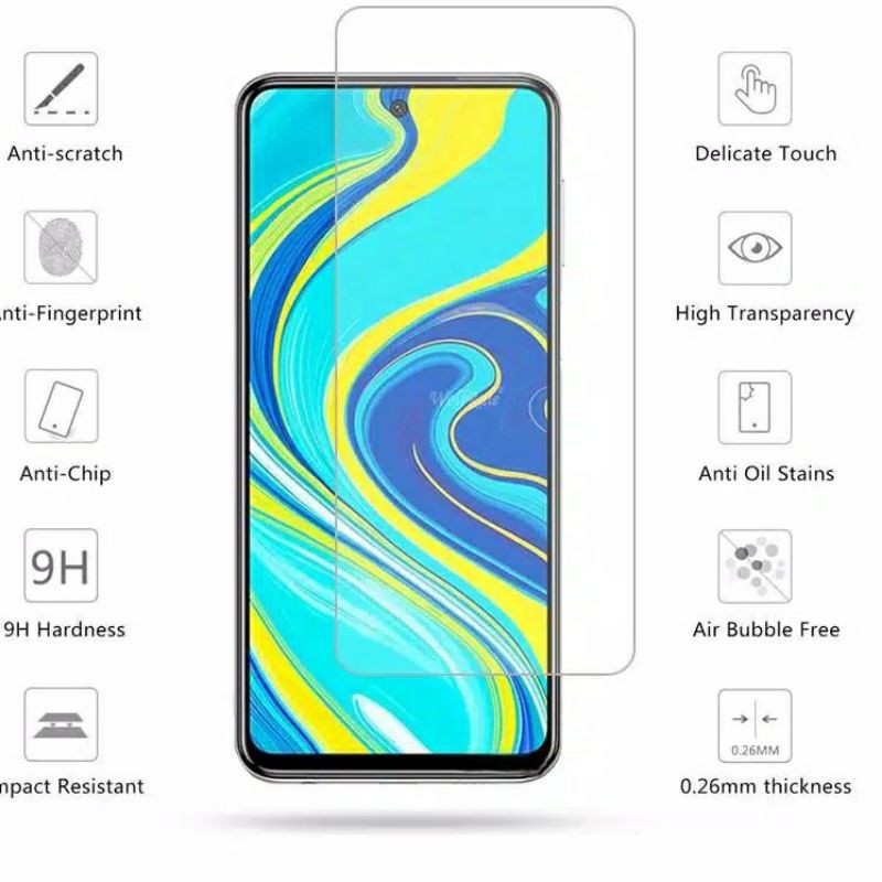 Tempered Glass Bening REDMI 9 Full Glue Screen Guard Protector