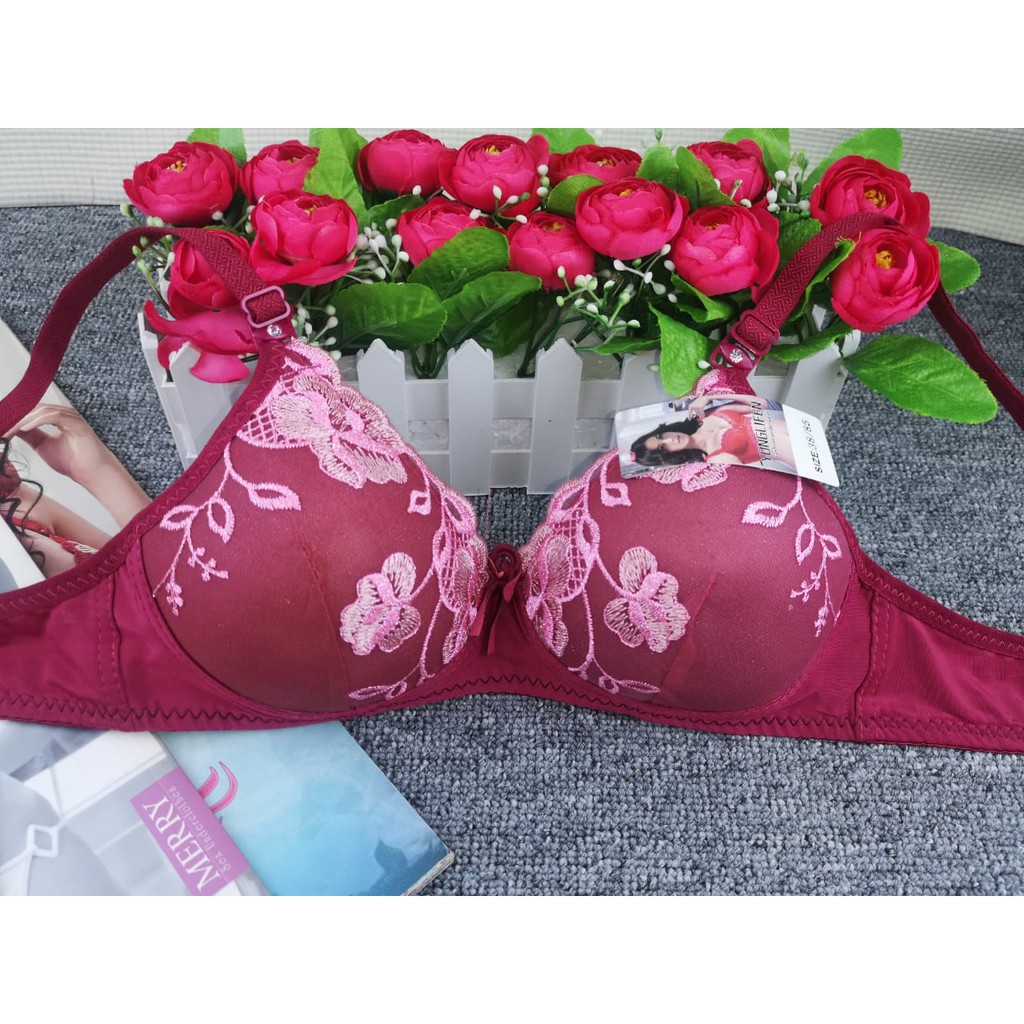 Bra / bh wanita 818 new busa tipis kain lembut tanpa kawat (PROMO BELI 4 FREE MASKER)