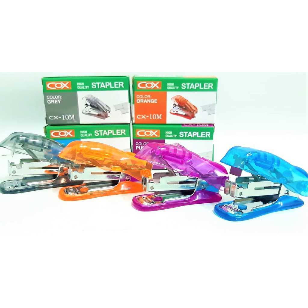 

STAPLER STAPLES KECIL MINI HEKTER SAKU POCKET TRANSPARANT NO.10 HD-10M COX CX-10M