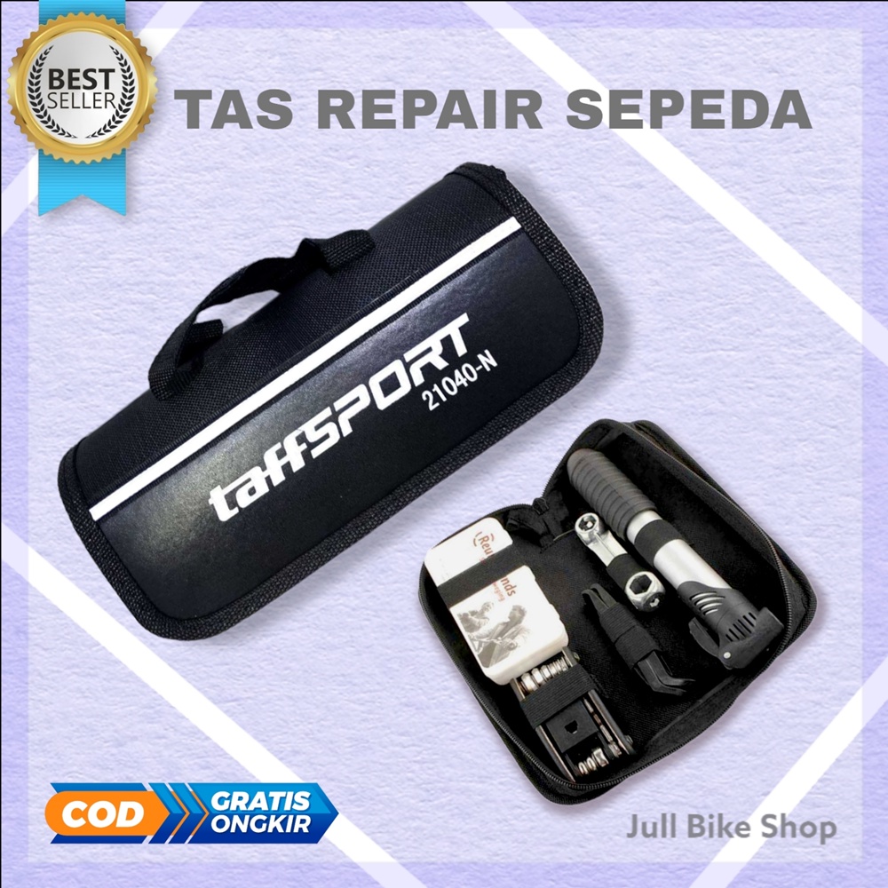 Tas perlengkapan alat sepeda repair kit reparasi tambal ban tool pompa