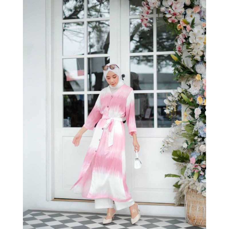 PAKAIAN MUSLIM - FELICIA LONG TUNIK - TUNIK WANITA - ATASAN MUSLIM - PAKAIAN TERLARIS