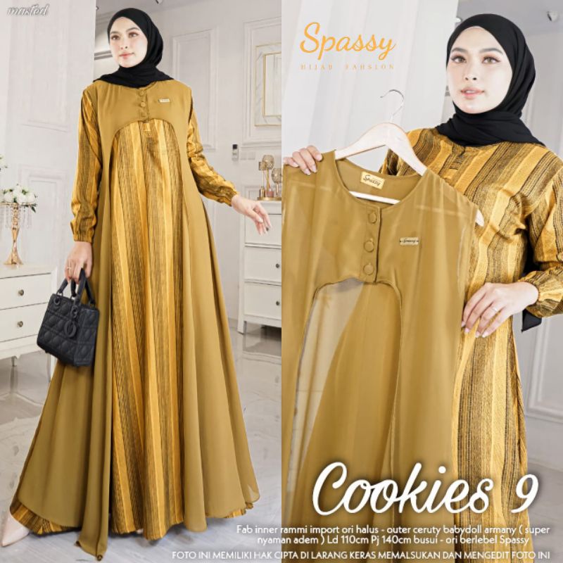 cookies set gamis spassy jumbo fashion solo recommended high quality