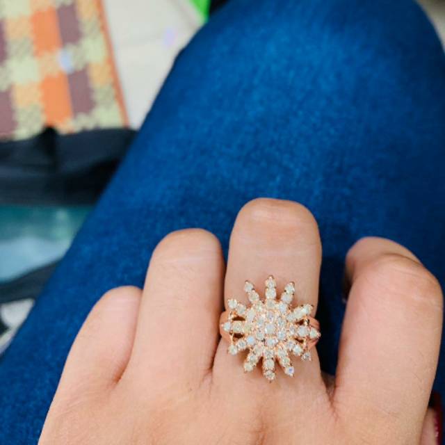 Cincin Matahari Jumbo Berlian Medan Asli bmf