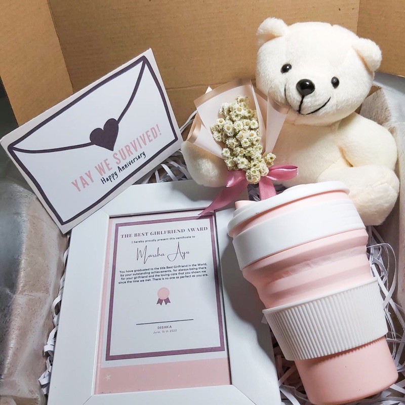 

Gift Box Girlfriend package pink 06/kado anniv/kado pacar