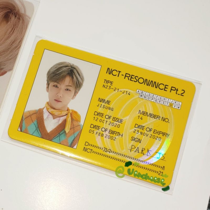 

pc jisung id card