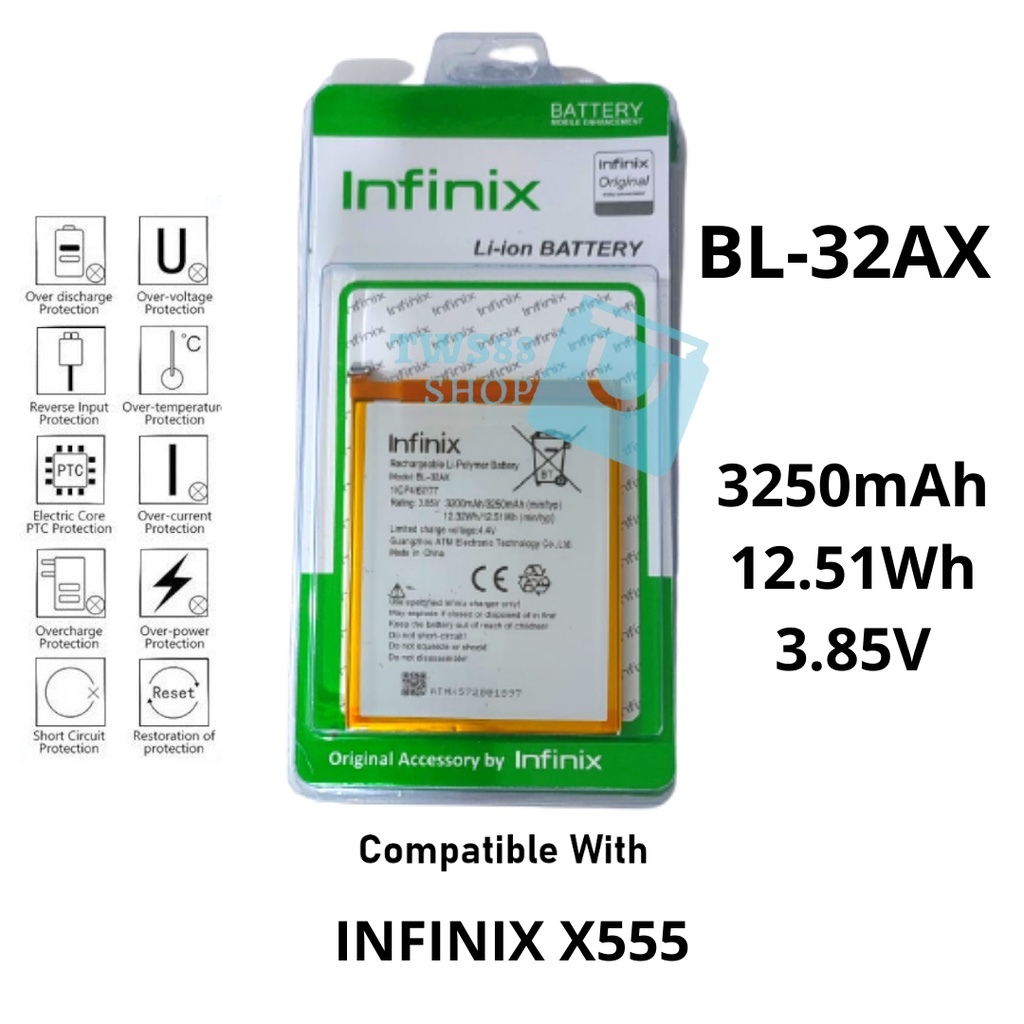 (TWS) Batre Battery Baterai Original Infinix BL-32AX