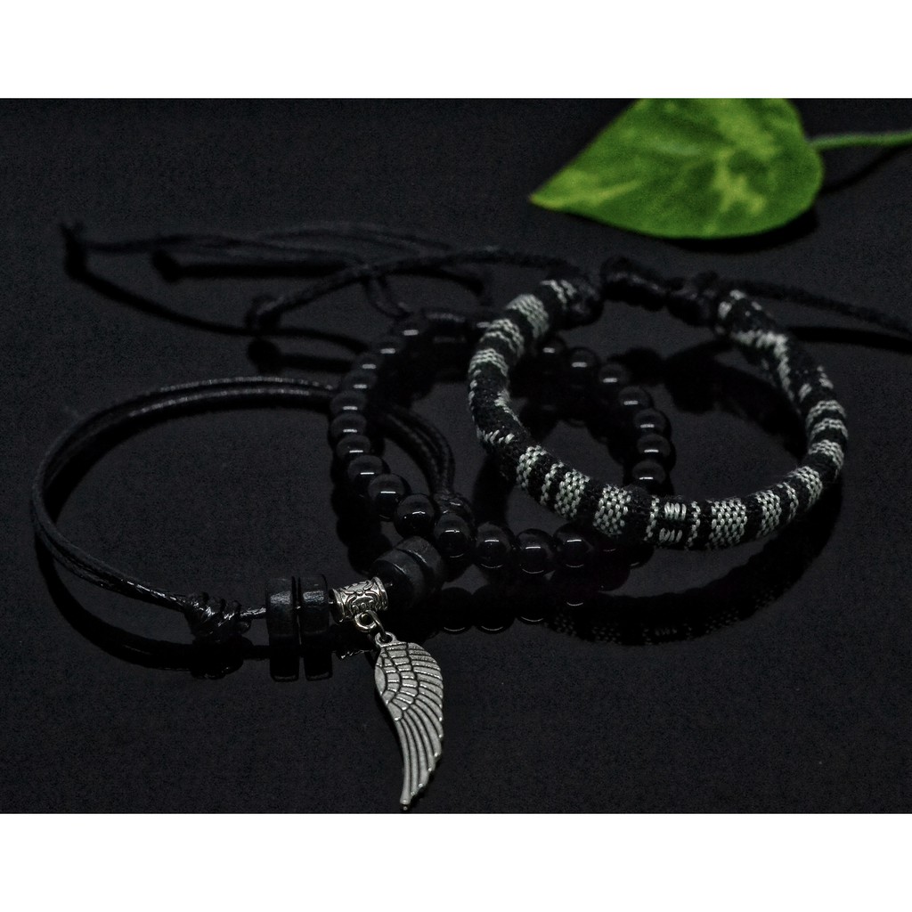 Gelang Paket Hitam HK002