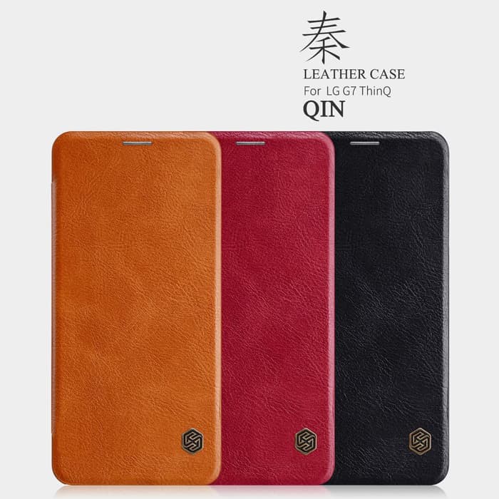 Flip Cover LG G7 ThinQ Nillkin Qin Leather Flip Hard Case Original