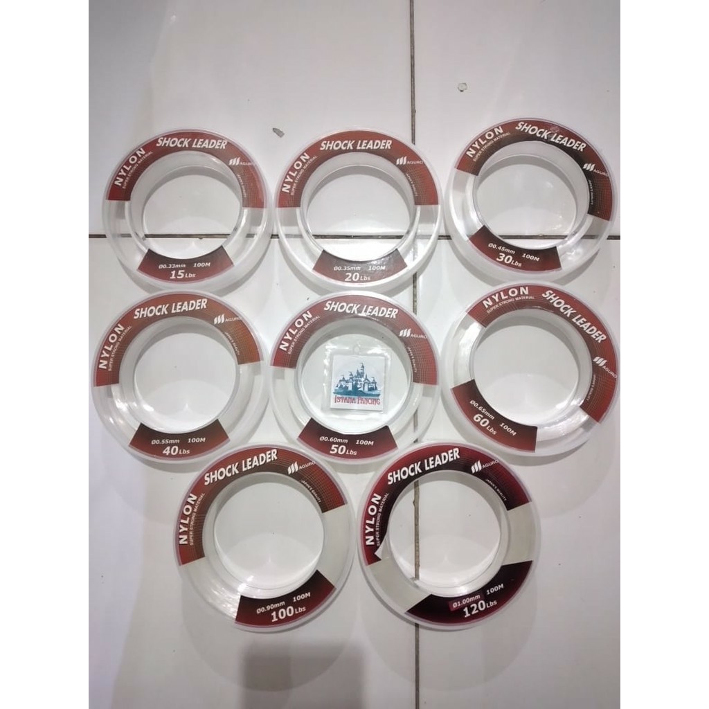 SENAR MAGURO NYLON SHOCK LEADER 100M 15lb, 20lb, 30l, 40lb, 50lb, 60lb, 100lb, 120lb