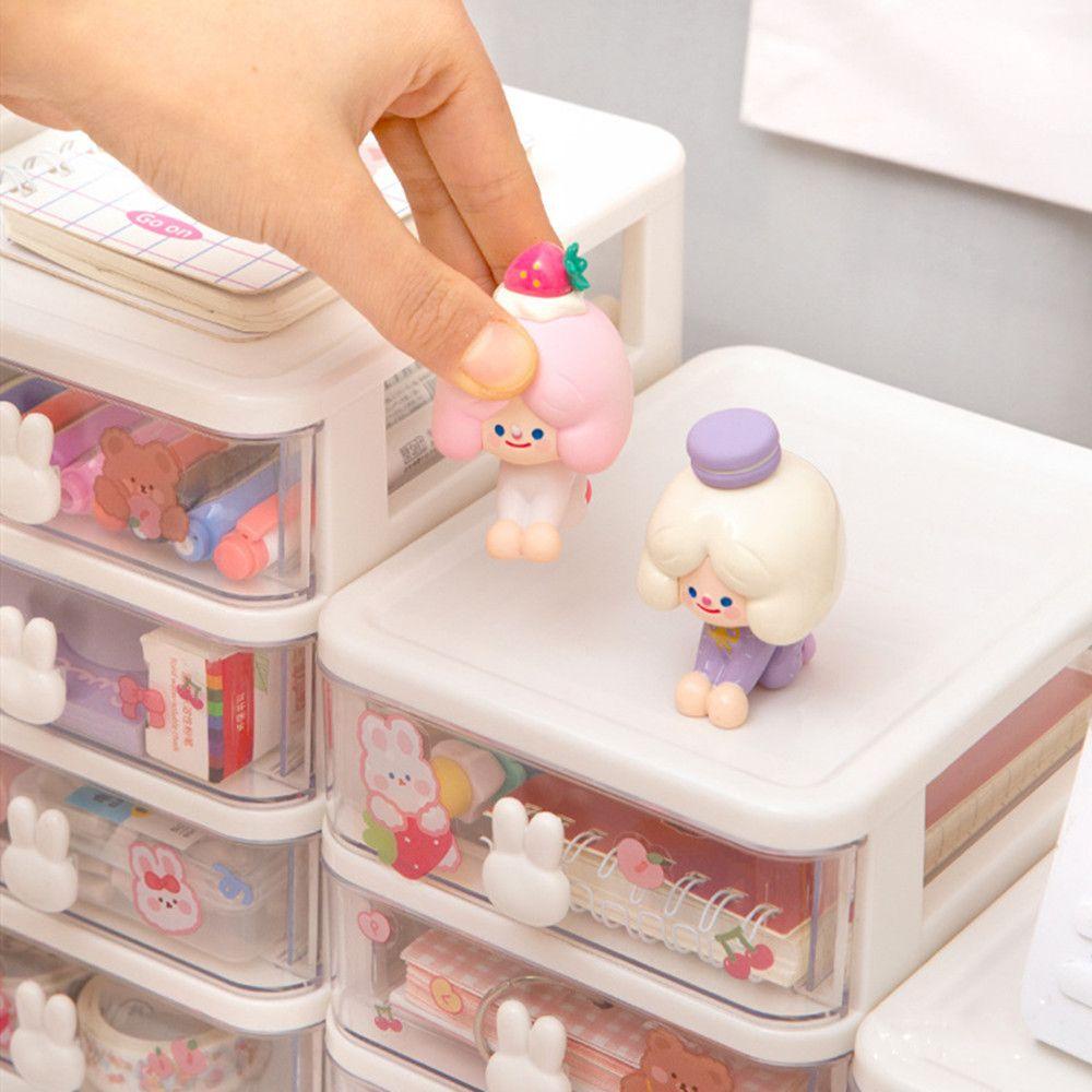 Solighter Laci organizer Nyaman Tahan Lama Desktop Stand Rak Meja Nampan Pensil Pen Case Kosmetik organizer box