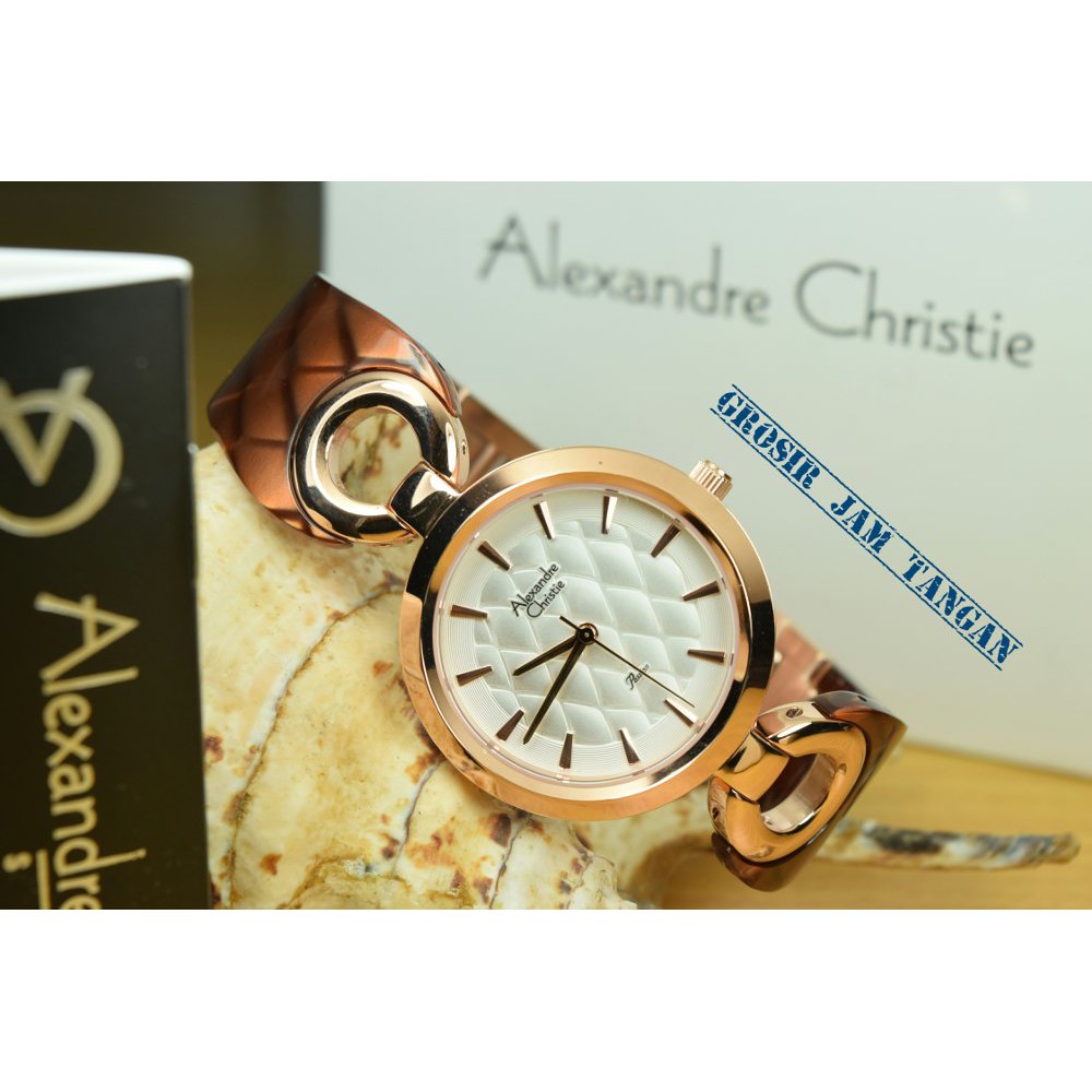 JAM TANGAN WANITA ALEXANDRE CHRISTIE ORIGINAL PASSION MIKA KERAMIK #GROSIR JAM TANGAN