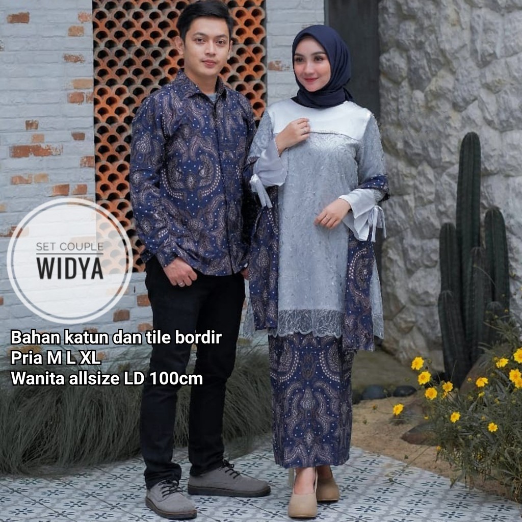 Maura Couple - Sania Ruffle Batik Couple Ori Ndoro Jowi DNT Garansi Termurah Shopee - Couple Widya