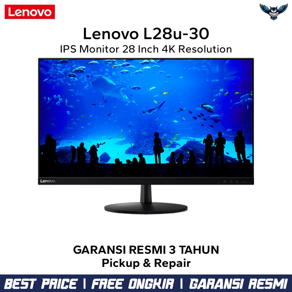 Monitor Lenovo L28u-30 28&quot; IPS 4K HDMI DP Vesa FreeSync Low BlueLight