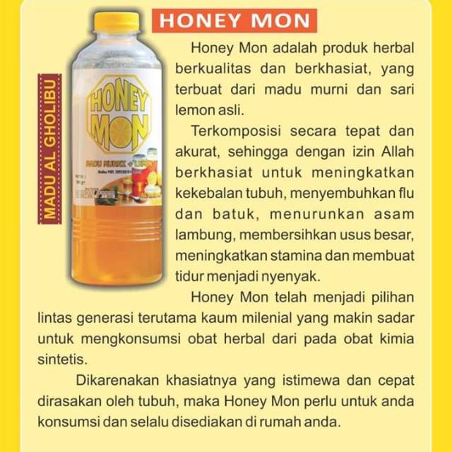 

Madu murni plus lemon