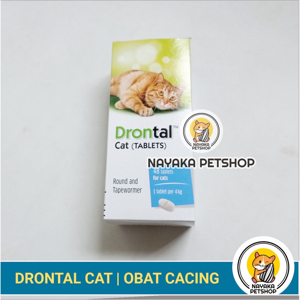 Drontal Cat 1 Tablet Obat Cacing Kucing Dewasa Kitten