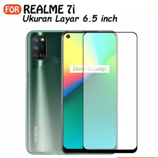 Tempered Glass Warna REALME 7I/7PRO/C17 Anti Gores Kaca Full Layar Premium Quality