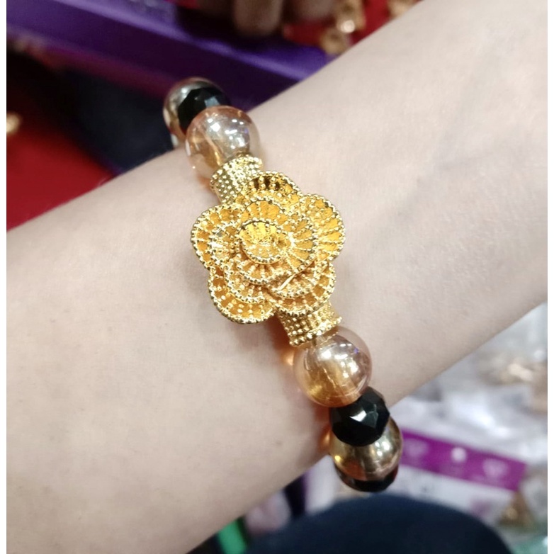 gelang kristal //gelang wanita//perhiasan //gelang