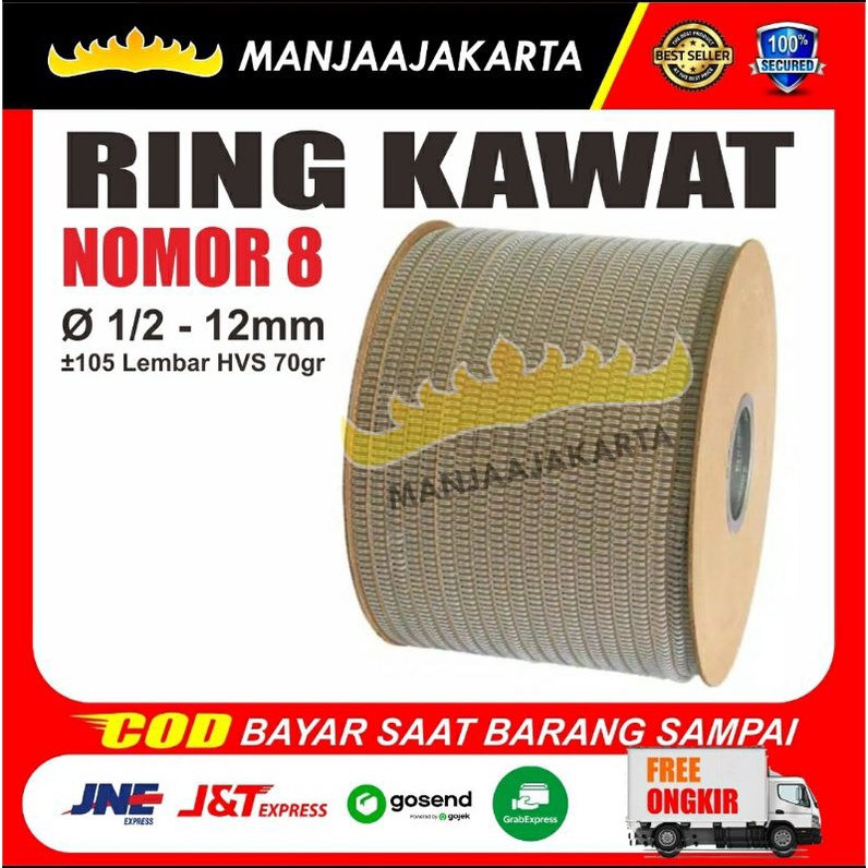 Jilid Spiral Kawat 1/2" putih Radiance Ring Kawat Kalender Meja Kawat Spiral Jilid Kalender Spiral K