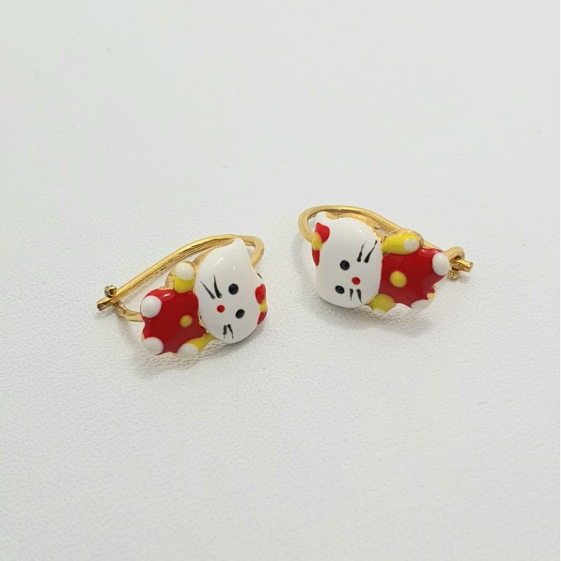 Anting Anak Emas Muda Gambar Hello Kitty 1 Gram