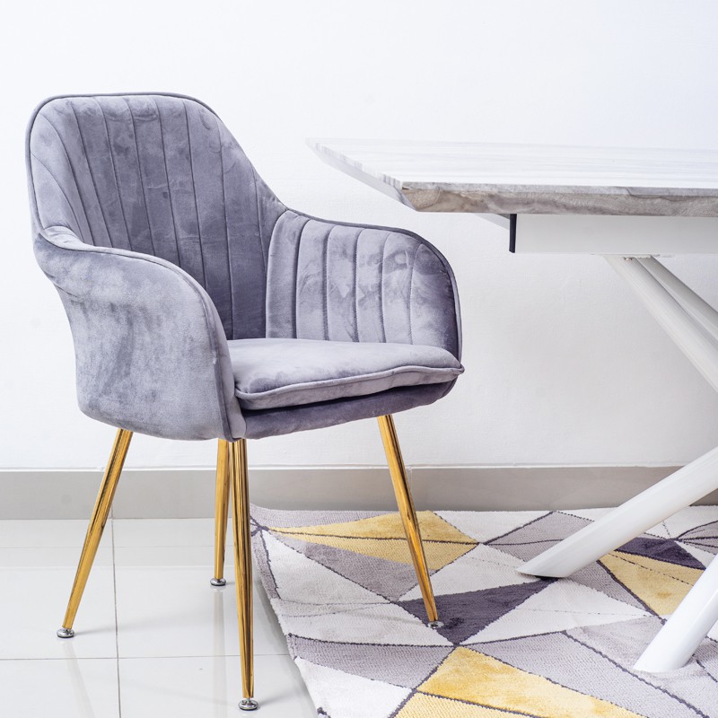 iCreate (READY) PINK & GREY Warburg DINING CHAIR - KURSI MAKAN - KURSI MAKAN SIMPLE - All colour - K