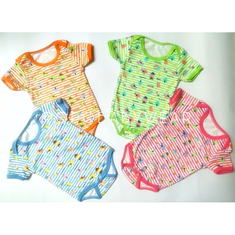 Jumpsuit/Jumper Bayi Motif (1pcs/Double Cotton)