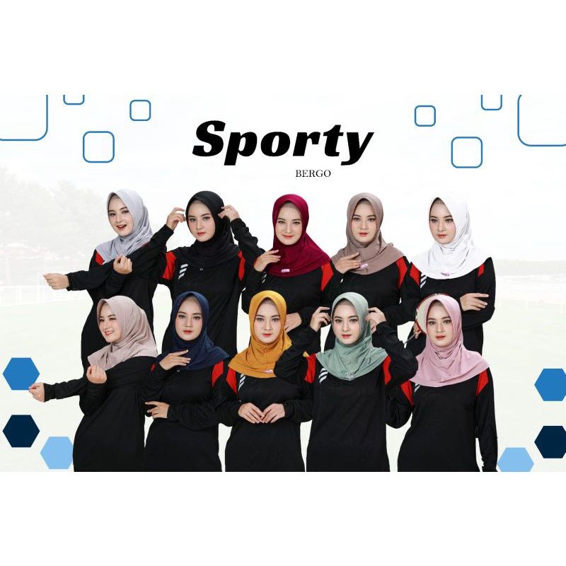 Linalivia Hijab || Bergo Sporty by Linalivia || Jilbab sport || bergo sport || Linalivia Hijab || Bi