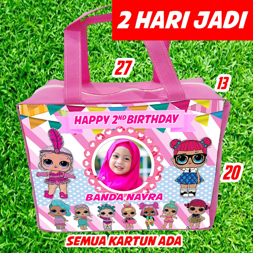 Jual Tas Pesta Ulang Tahun Anak / Goodie bag Resleting / Tas Ulang