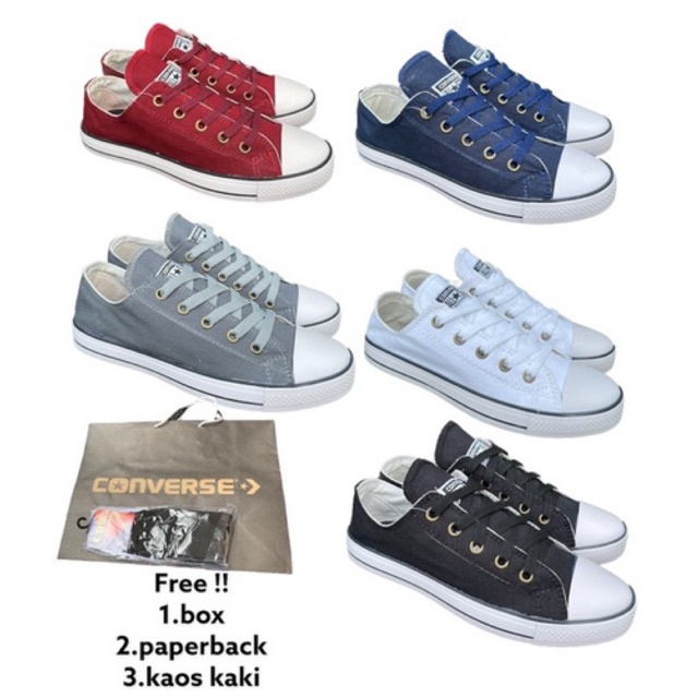 BISA COD SEPATU SNEAKER PREMIUM EB PRIA WANITA 4 produk dalam satu kemasan