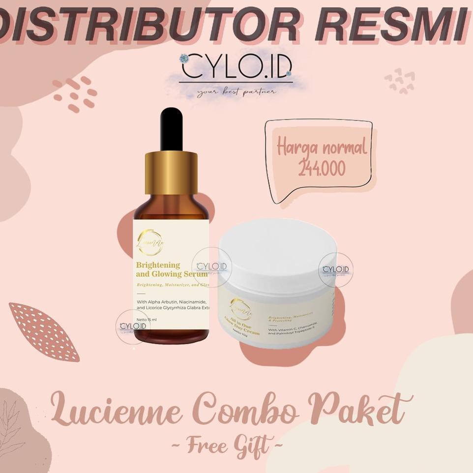 Ready Stock [ GIFT] Lucienne Set Paket t Glowing Set LUCIENNE 