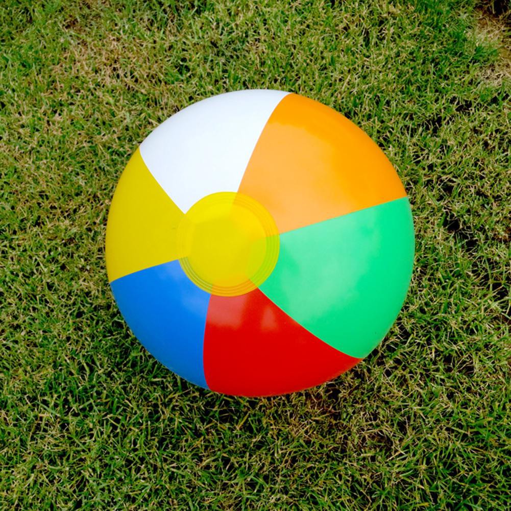 MOJITO PVC Inflatable Beach Ball Multicolored Kid Bath Toy Ball Summer Shower Toys