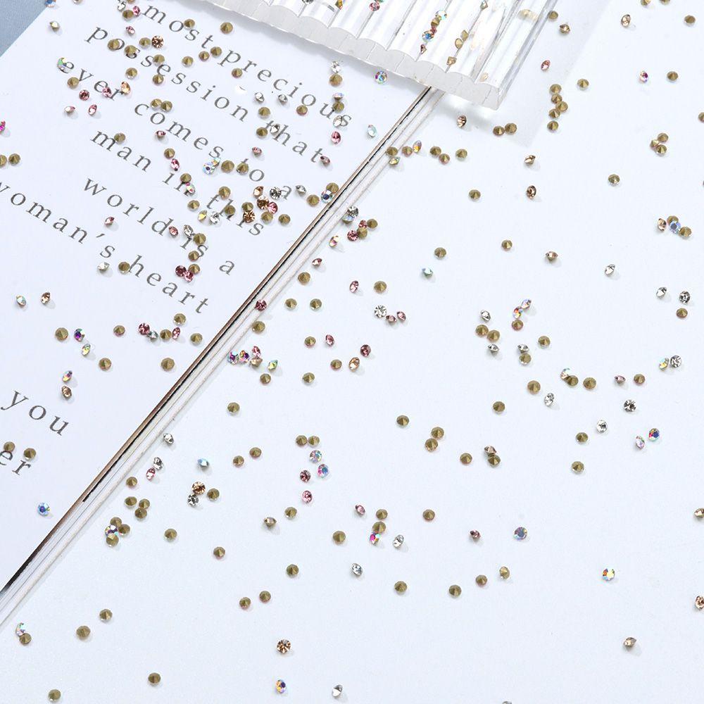 Preva 1440Pcs Dekorasi Kuku 3D Decals DIY Art Berlian Kaca Kristal