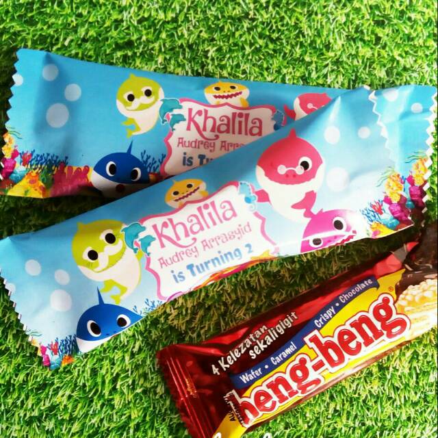 

Label snack ulang tahun , desain bisa custom